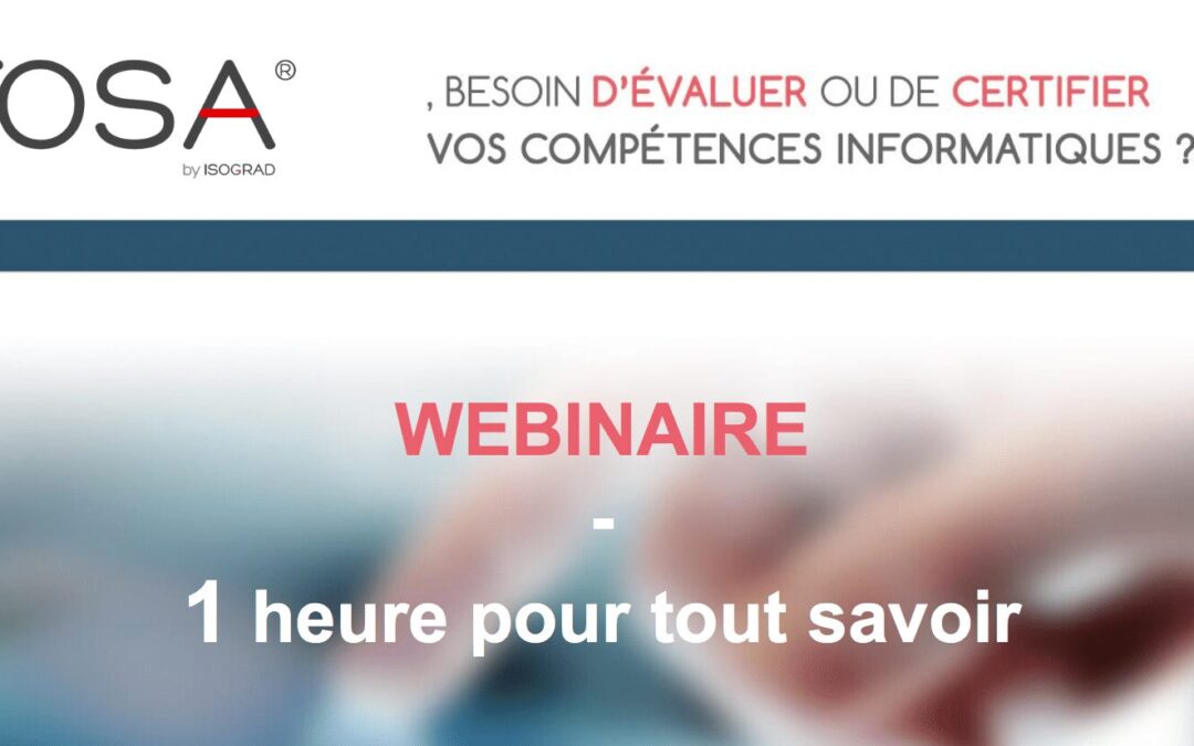 Platinium Formation & TOSA : un partenariat de choix !